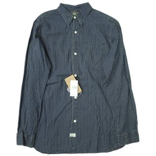 ダブルアールエル(RRL)のRRL Indigo Stripe Work Shirts シャツ S メンズ(シャツ)