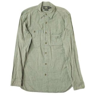 ダブルアールエル(RRL)のRRL ダブルアールエル シャンブレーワークシャツ S グレー メンズ(シャツ)