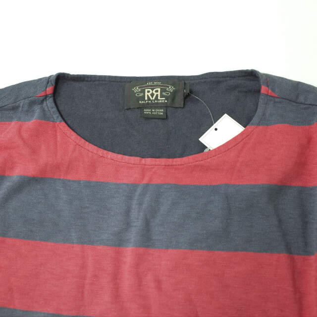 RRL(ダブルアールエル)のRRL ダブルアールエル ワイドボーダーロングスリーブTシャツ S メンズ メンズのトップス(Tシャツ/カットソー(七分/長袖))の商品写真