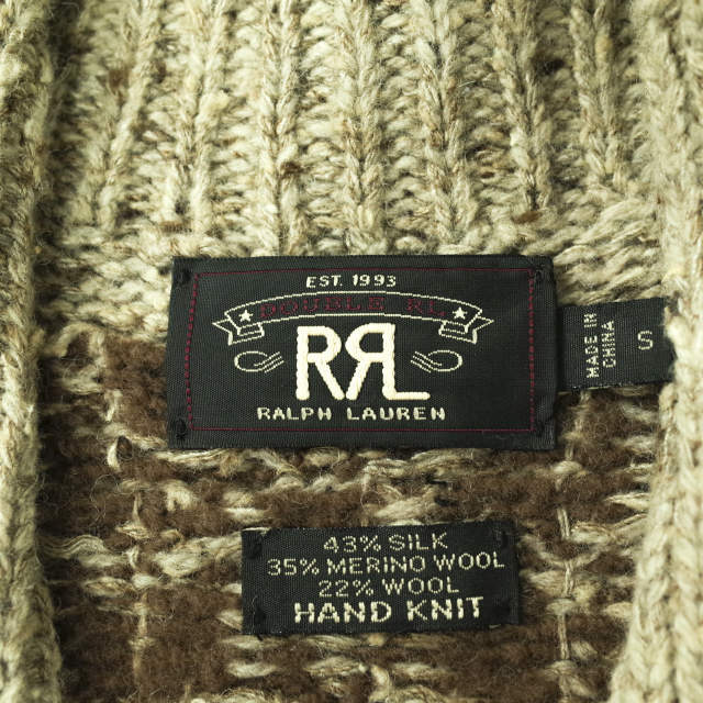 RRL - RRL ダブルアールエル COWICHAN HAND KNIT VEST カウチンハンド