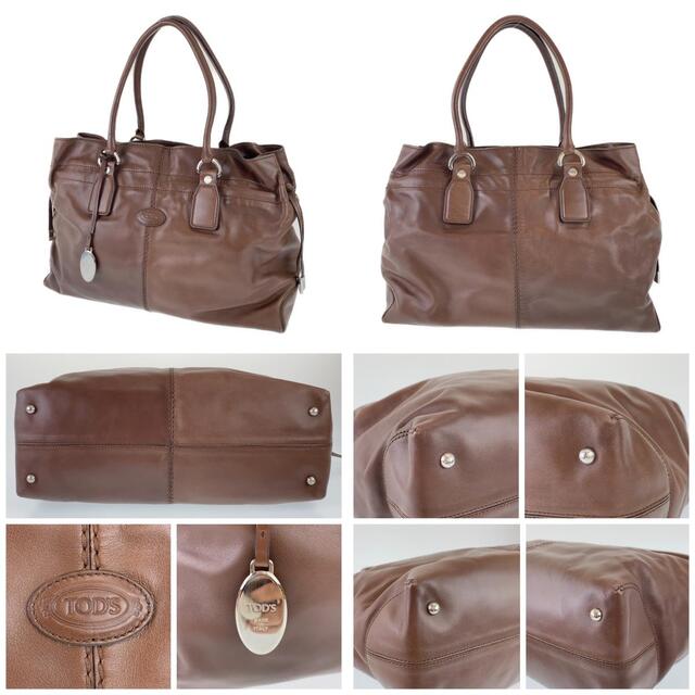 TOD'S トッズ Dバッグ A4対応 ダークブラウン レザー TOD'S トッズ Dバッグ A4対応 ダークブラウン レザー