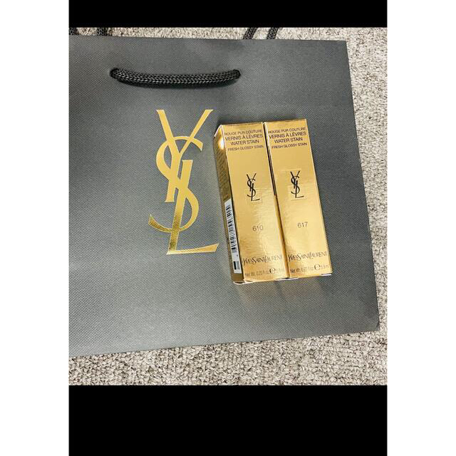 YSL ピュールクチュール ヴェルニ ウォーターステイン610と 617