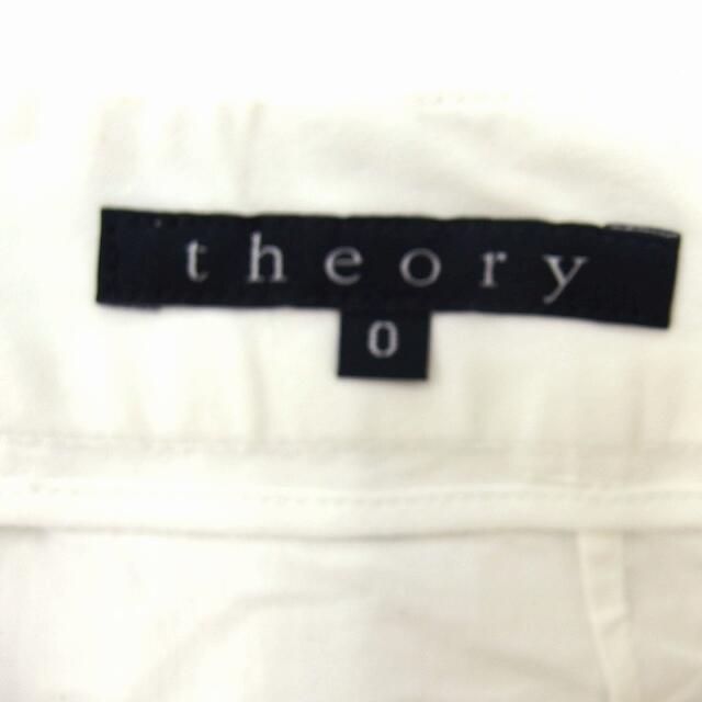 theory(セオリー)のセオリー theory タック 台形 スカート ひざ丈 無地 コットン 綿 0 レディースのスカート(ひざ丈スカート)の商品写真