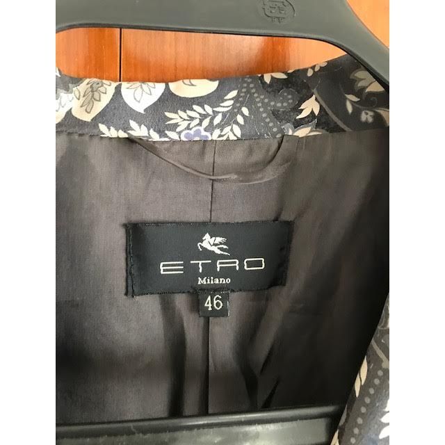 ETRO(エトロ)のETRO ペイズリー柄 シルク テーラードジャケット メンズのジャケット/アウター(テーラードジャケット)の商品写真