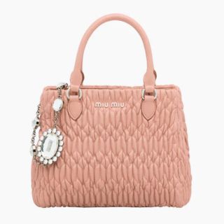 ミュウミュウ(miumiu)のmiumiu ナッパクリスタル　CAMMEO(ハンドバッグ)