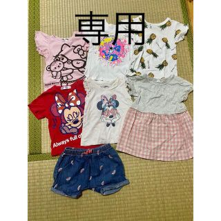 夏服　半袖Ｔシャツ　ワンピース　ショートパンツ　90センチ　まとめ売り(Tシャツ/カットソー)