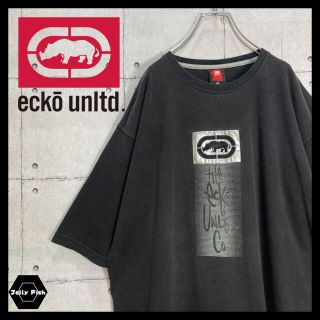 エコーアンリミテッド(ECKO UNLTD)の【入手困難】ecko unltd./エコーアンリミテッド デカロゴ Tシャツ 黒(Tシャツ/カットソー(半袖/袖なし))