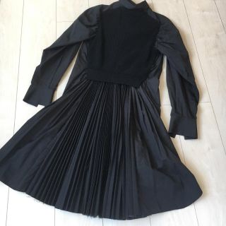 専用出品　sacai ドッキングプリーツニットワンピース