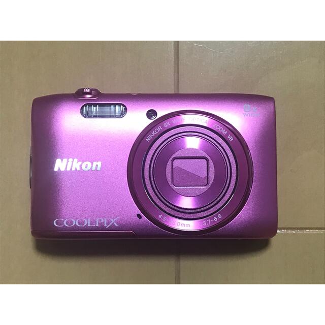 Nikon デジカメ COOLPIX S3600 2005万画素 アザレアピンク