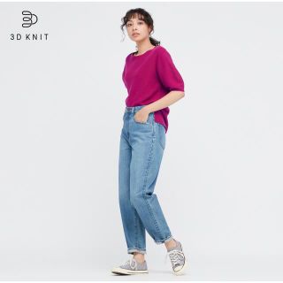 ユニクロ(UNIQLO)の【専用】ユニクロ 3dコットンクルーネックセーター(カットソー(半袖/袖なし))