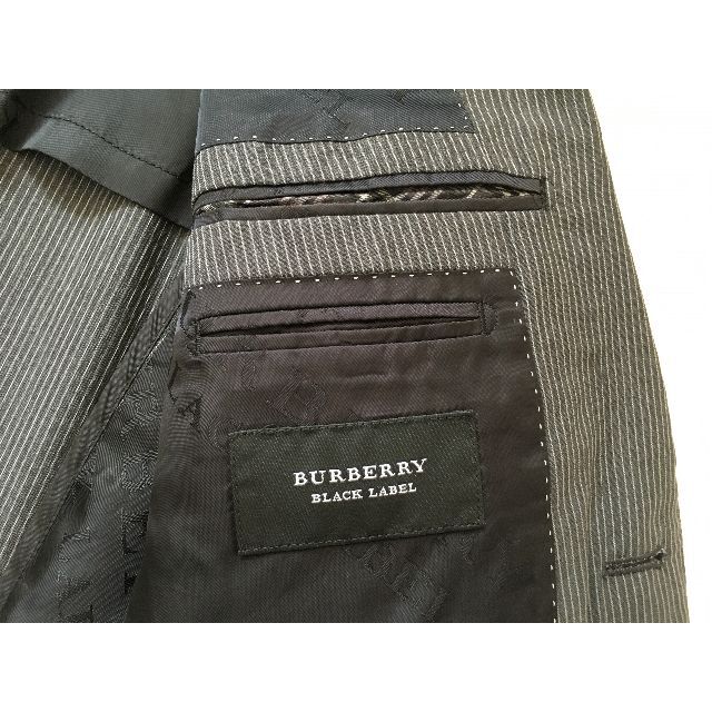 BURBERRY BLACK LABEL(バーバリーブラックレーベル)のJ095★バーバリー ブラックレーベル BURBERRYジャケット 40Rグレー メンズのジャケット/アウター(テーラードジャケット)の商品写真