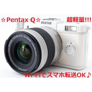 ペンタックス(PENTAX)の#4084 未使用クラスショット数146回☆Wi-Fi付き☆ PENTAX Q(ミラーレス一眼)