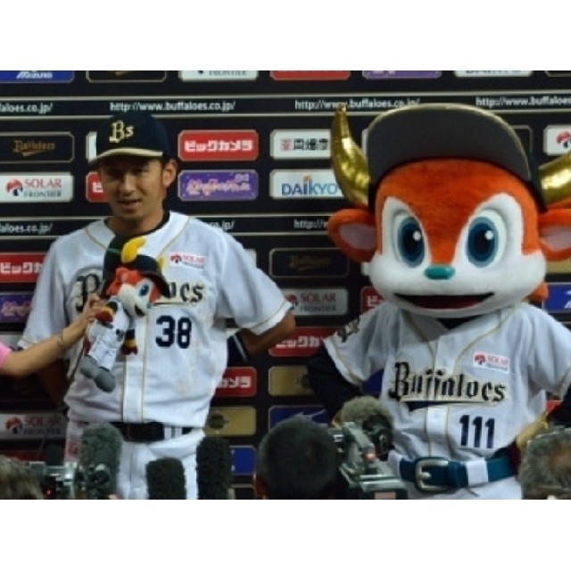 【プロモデル】オリックス　バファローズ　キャップ　帽子　ミズノプロ　57㌢