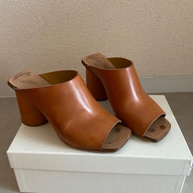 靴/シューズレア！Maison Martin Margiela 円柱サンダル 37