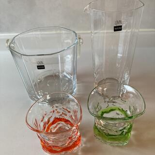 東洋佐々木ガラス - ガラス製 ピッチャー 水差し アイスペール　グラス　セット