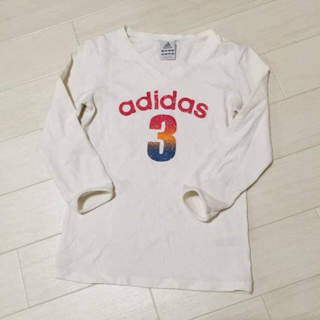 adidas(アディダス)のアディダス レディース ストレッチ Tシャツ 7分袖 Vネック adidas レディースのトップス(Tシャツ(長袖/七分))の商品写真