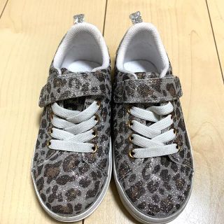 エイチアンドエム(H&M)の最終価格H&M レオパード柄　キッズスニーカー　27インチ(16.7cm)(スニーカー)