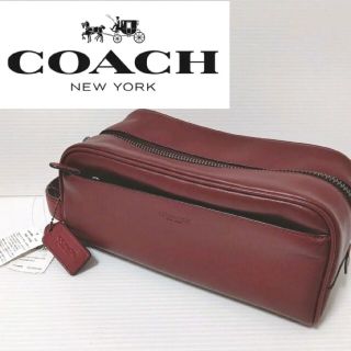 コーチ(COACH)の新品、未使用　コーチ　COACH ハンドバック　クラッチバッグ　ワインレッド(セカンドバッグ/クラッチバッグ)