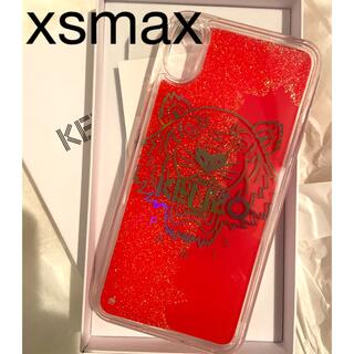 ケンゾー(KENZO)のKENZO 赤　キラキラ　iPhone xs max ケース(iPhoneケース)