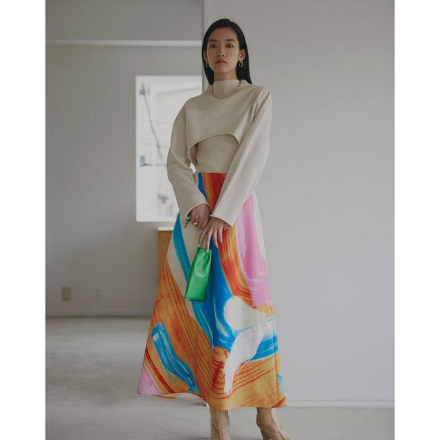 新品未使用　HAILEY WAVE ART SKIRT