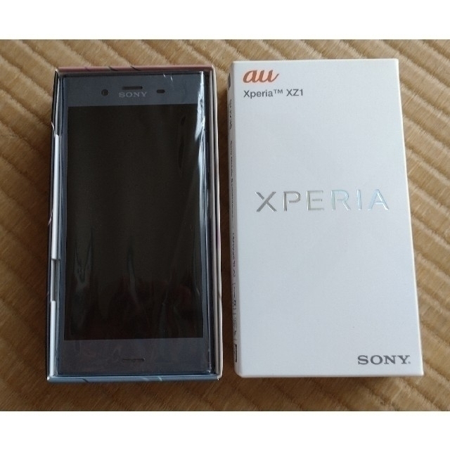 SONY(ソニー)のXperia XZ1（Moonlit Blue）SOV36/au【SIMフリー】 スマホ/家電/カメラのスマートフォン/携帯電話(スマートフォン本体)の商品写真