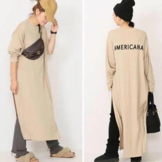 AMERICANA - 美品 アメリカーナ サイドジップ ワンピース 完売品の通販
