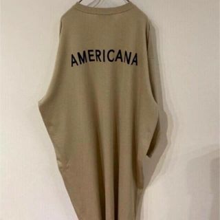 アメリカーナ(AMERICANA)の美品　アメリカーナ　サイドジップ　ワンピース　完売品(ロングワンピース/マキシワンピース)