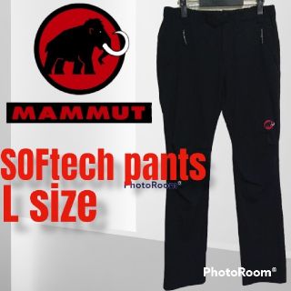 マムート(Mammut)の☆人気ブランド☆MAMMUT ソフトシェルパンツ L 黒 アウトドア キャンプ(その他)