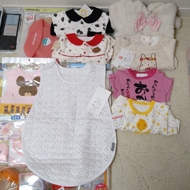 全国無料人気】 新品 ベビー用品 出産準備セット まとめ売り 35点 肌着