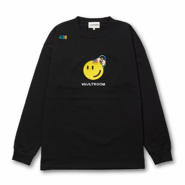 XLサイズ vaultroom "456" L/S TEE / BLK メンズのトップス(Tシャツ/カットソー(七分/長袖))の商品写真