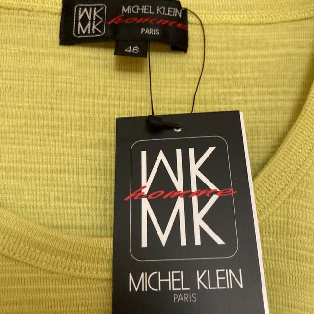 MICHEL KLEIN(ミッシェルクラン)の新品タグ付き　MICHEL KLEIN HOMME 若草色 メンズのトップス(Tシャツ/カットソー(七分/長袖))の商品写真