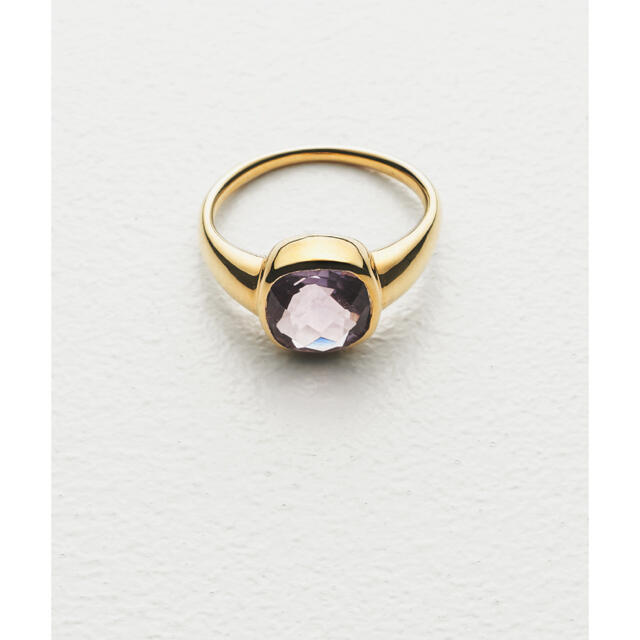 fauvirame Amethyst Square Ring / Gold