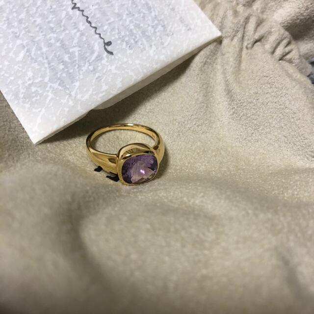 fauvirame Amethyst Square Ring / Gold レディースのアクセサリー(リング(指輪))の商品写真