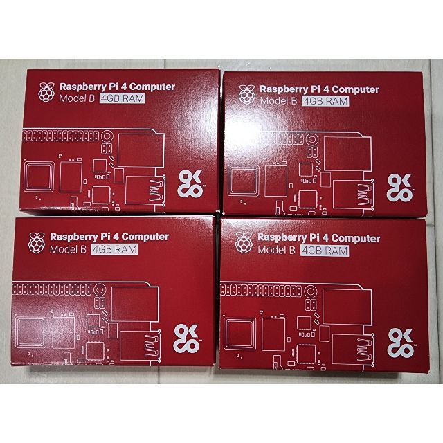 激安の 【ともやまる様専用 (4GB) 4 Raspberry 4個セット】Raspberry