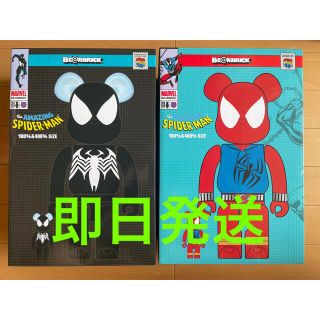 ベアブリック(BE@RBRICK)のBE@RBRICK SPIDER-MAN BLACK & SCARLET(フィギュア)