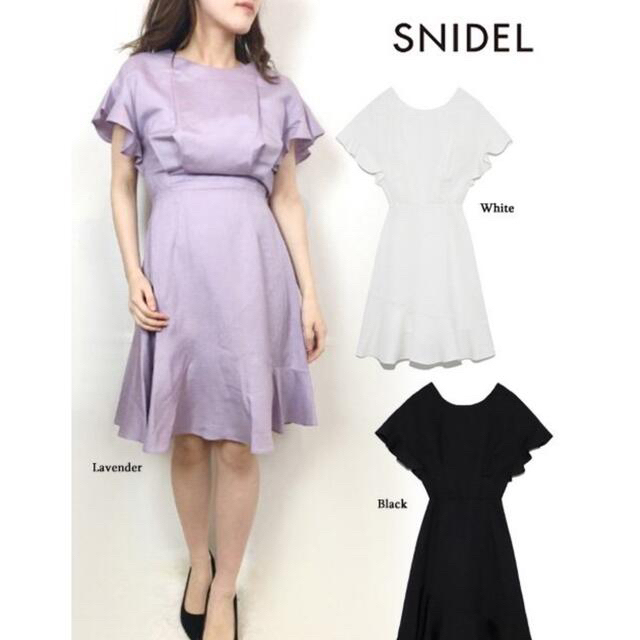 SNIDEL(スナイデル)のsnidel フレアリネンワンピース レディースのワンピース(ひざ丈ワンピース)の商品写真