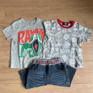 ベビーギャップ(babyGAP)の男の子半袖 Tシャツ　ハーフパンツ　デニム　95センチ(Tシャツ/カットソー)