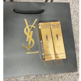 イヴサンローランボーテ(Yves Saint Laurent Beaute)のYSL ピュールクチュール ヴェルニ ウォーターステイン610と 617(口紅)