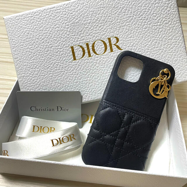 iPhone12pro diorカバー　lady dior