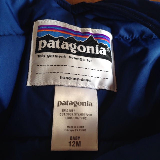 patagonia(パタゴニア)のPatagonia 12M スノーウェア キッズ/ベビー/マタニティのベビー服(~85cm)(ロンパース)の商品写真