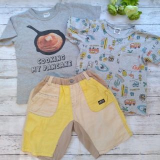 エフオーキッズ(F.O.KIDS)の3枚セット♥エフオーキッズTシャツ&ハーフパンツ&ブリーズTシャツ 130(Tシャツ/カットソー)