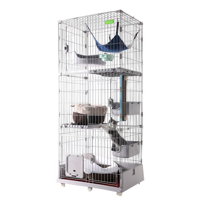 猫 ゲージ キャットケージ 猫用ゲージ キャットケージ 三段CY4398 - 猫