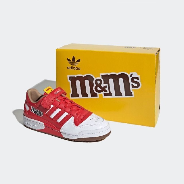 27cm m&m's × adidas Forum Lowエムアンドエムズ