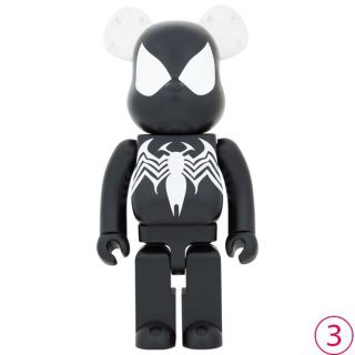 メディコムトイ(MEDICOM TOY)のBE@RBRICK SPIDER-MAN BLACKCOSTUME 1000％③(その他)