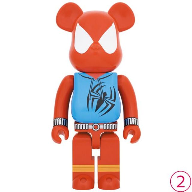 BE@RBRICK SCARLET SPIDER 1000％　②ベアブリックスパイダーマン