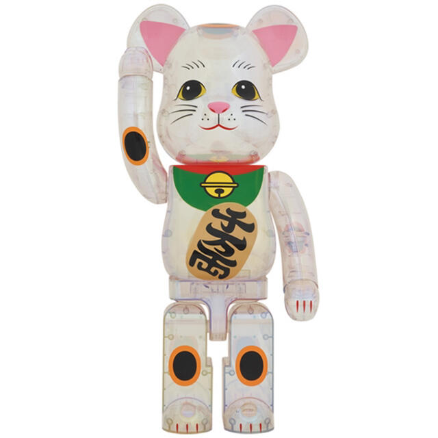 BE@RBRICK 招き猫 透明メッキ 1000％