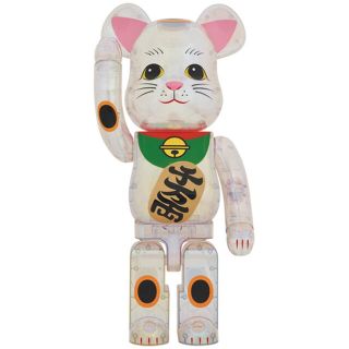 ベアブリック(BE@RBRICK)のBE@RBRICK 招き猫 透明メッキ 1000％(その他)