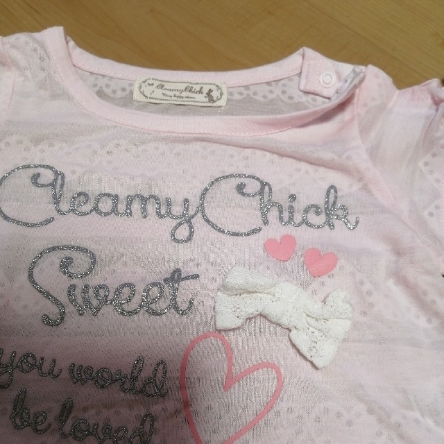 CleamyChick　女の子　Ｔシャツ　80cm キッズ/ベビー/マタニティのベビー服(~85cm)(Ｔシャツ)の商品写真