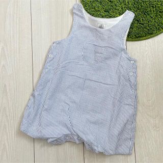 プチバトー(PETIT BATEAU)のプチバトー 12m 74cm ストライプ ロンパース(ロンパース)