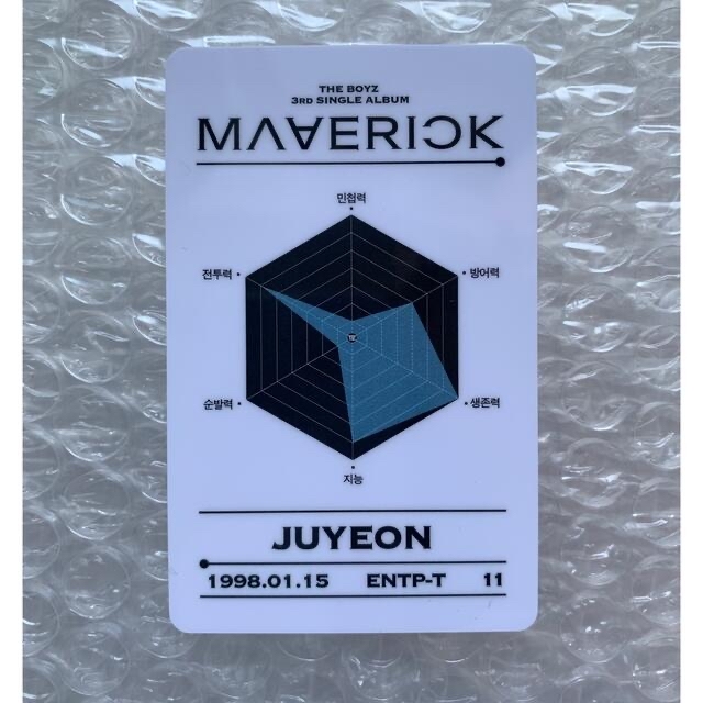 THE BOYZ - ジュヨン THEBOYZ MAVERICK ドボイズ トレカ IDカードの